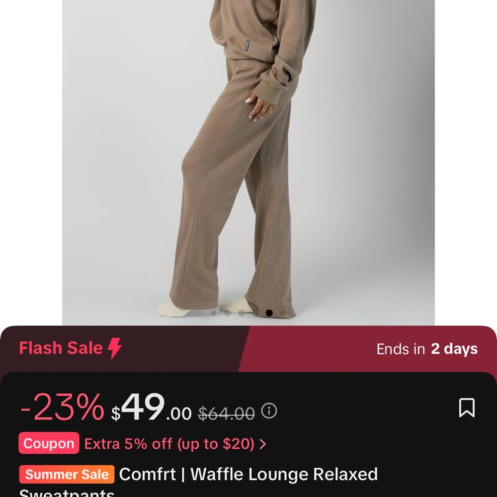 Comfrt Waffle Knit Lounge Set BRAND NEW 3XL - Picture 6 of 9
